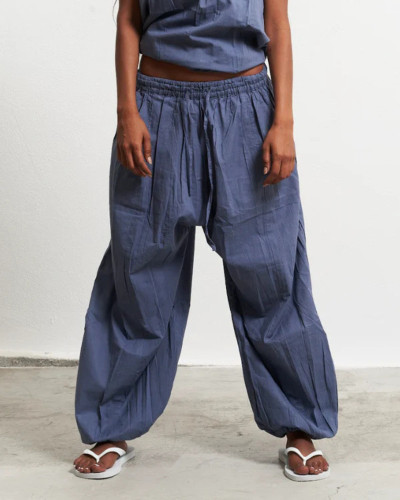 PANTALÓN BOMBACHO AZUL