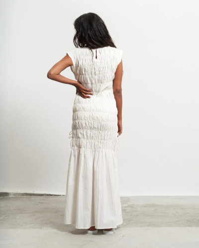 VESTIDO CLARO NIDO DE ABEJA