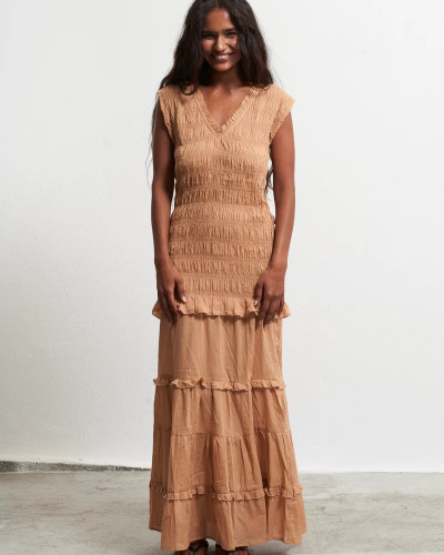 VESTIDO LARGO VOLANTES