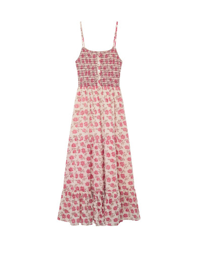 VESTIDO TIRANTES FLORES ROSAS