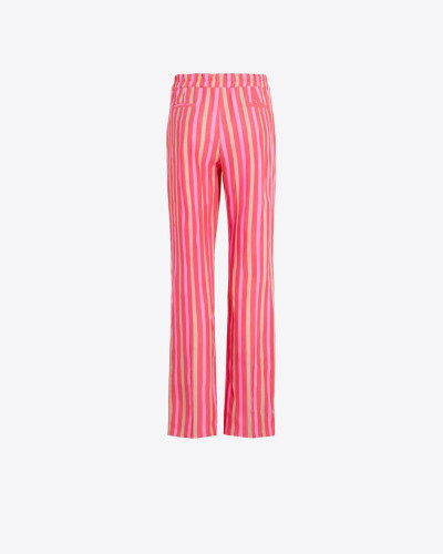 PANTALÓN RECTO RAYAS ROSA