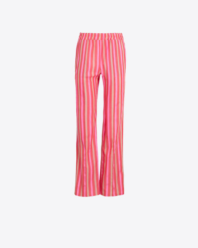 PANTALÓN RECTO RAYAS ROSA