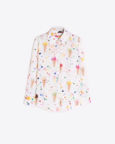 CAMISA ESTAMPADO HELADOS MULTICOLOR