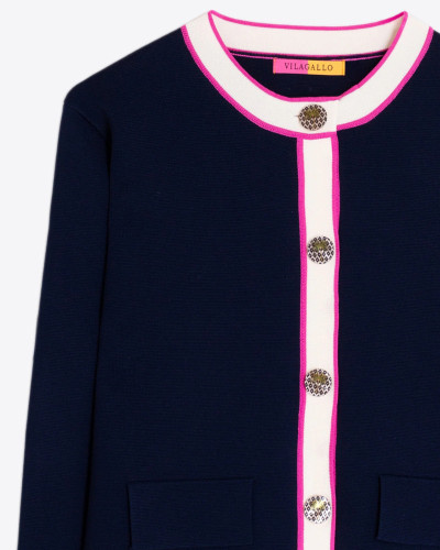 CHAQUETA MARINO CONTRASTES