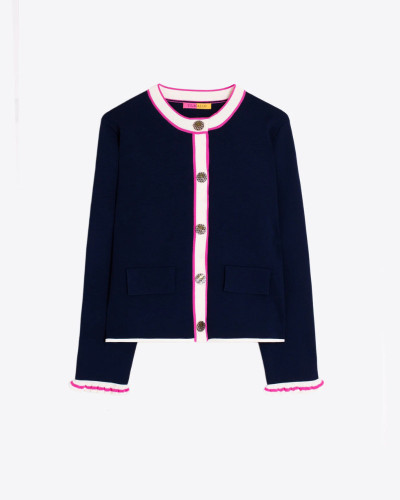 CHAQUETA MARINO CONTRASTES