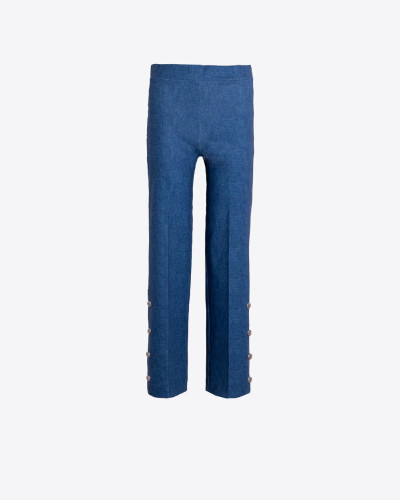 PANTALÓN AZUL BOTONES