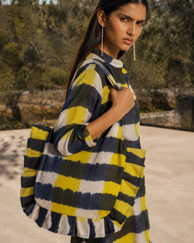 BOLSO AZUL AMARILLO