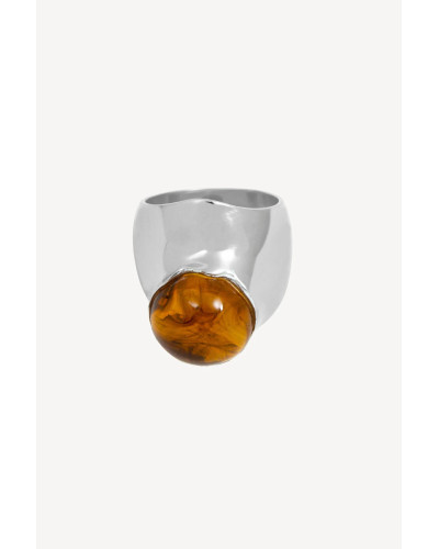 ANILLO BALI PLATA AMBAR