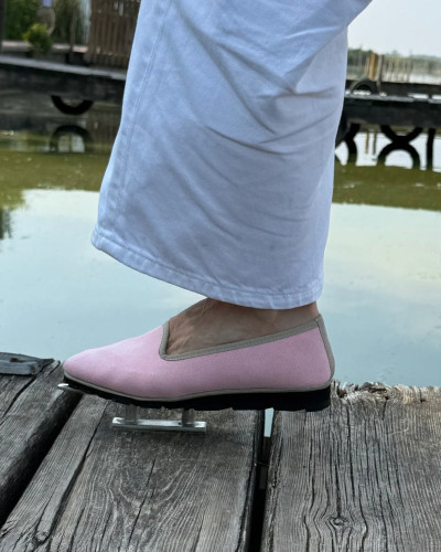 SLIPPER LONA ROSA PLUS