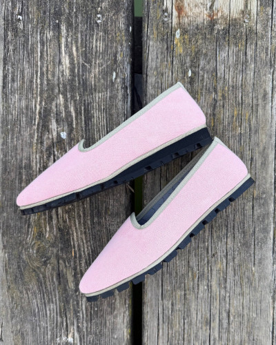 SLIPPER LONA ROSA PLUS