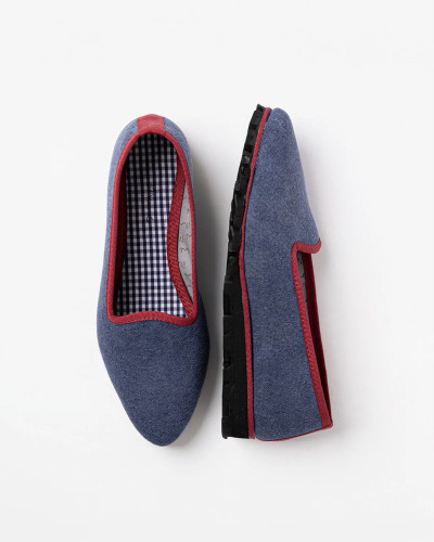 SLIPPER LONA PLOMO PLUS