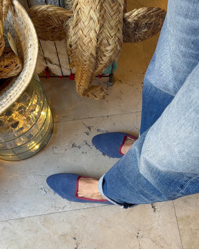 SLIPPER LONA PLOMO PLUS