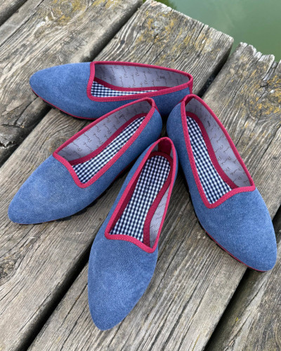 SLIPPER LONA PLOMO PLUS