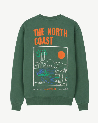 SUDADERA VERDE PLAYA DE LATAS