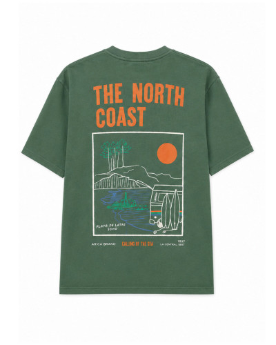 CAMISETA VERDE PLAYA DE LATAS