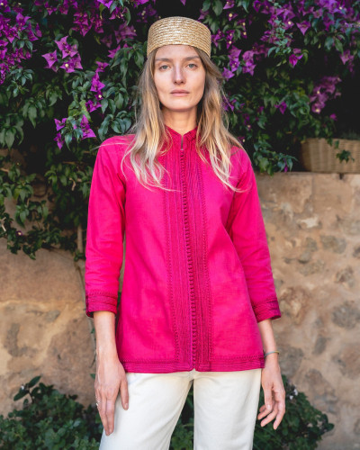 KAFTAN FUCSIA CORTO