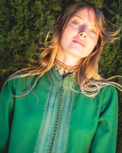 KAFTAN VERDE CORTO