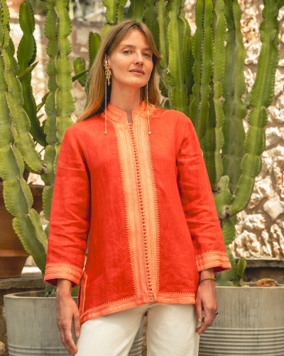 KAFTAN CORAL CORTO