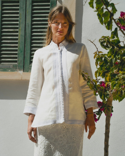 KAFTAN BLANCO CORTO