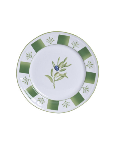 VAJILLA SET PORCELANA 18 PIEZAS OLIVO VERDE