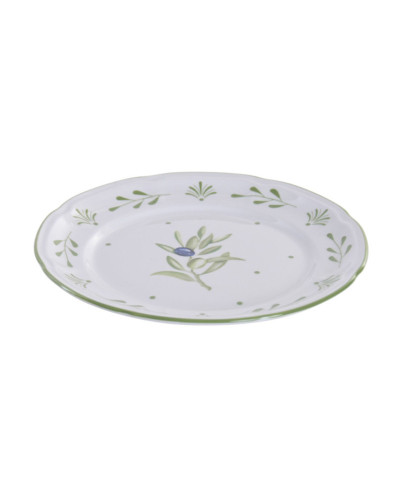 VAJILLA SET PORCELANA 18 PIEZAS OLIVO VERDE