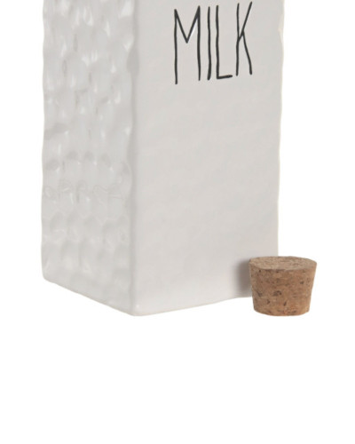 LECHERA PORCELANA CORCHO 7X7X22