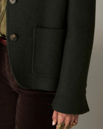 CHAQUETA LANA VERDE SALAO