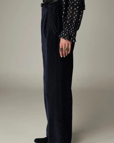 PANTALÓN TERCIOPELO AZUL GORDDON