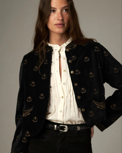 CHAQUETA TERCIOPELO CORTA LUNA