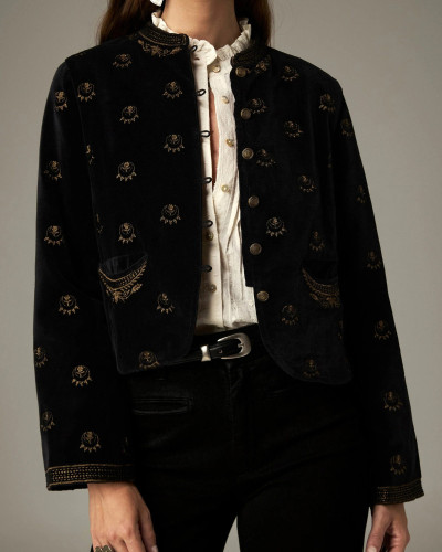 CHAQUETA TERCIOPELO CORTA LUNA