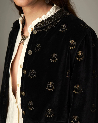 CHAQUETA TERCIOPELO CORTA LUNA