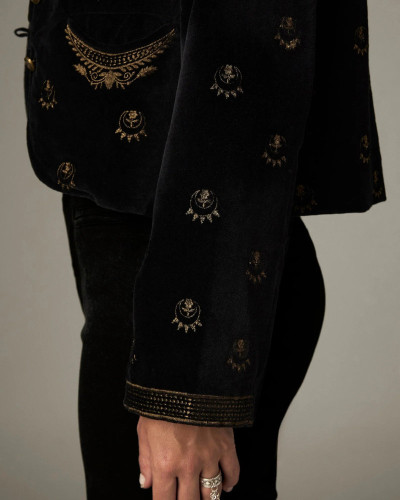 CHAQUETA TERCIOPELO CORTA LUNA