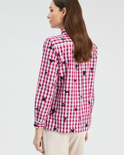 CAMISA  VICHY BURDEOS