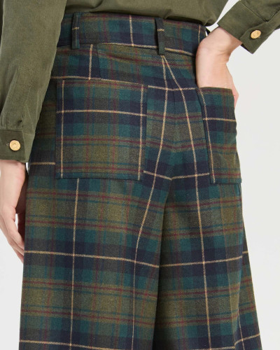 PANTALON BERMUDA CUADROS
