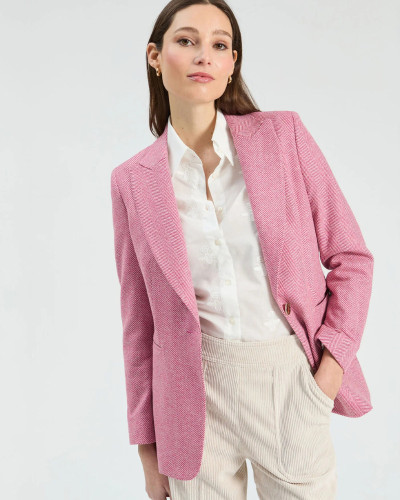 CHAQUETA SOPHIA ESPIGA FRAMBUESA
