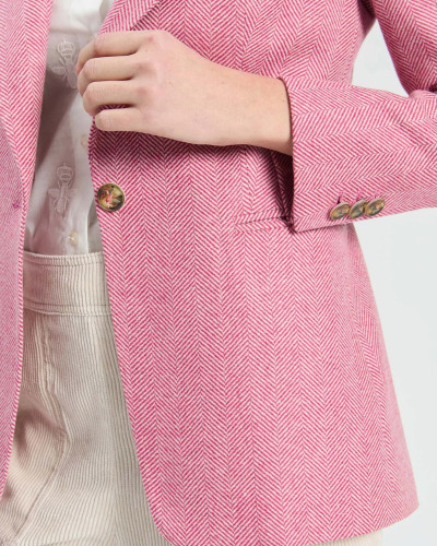 CHAQUETA SOPHIA ESPIGA FRAMBUESA