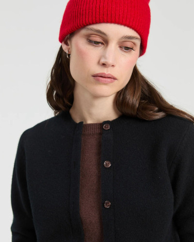 CARDIGAN BICOLOR NEGRO-MARRÓN