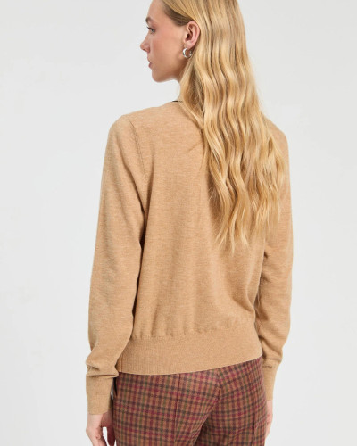 CARDIGAN LAZO CAMEL