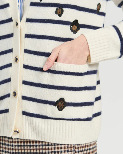 CARDIGAN LEOPARDO RAYAS