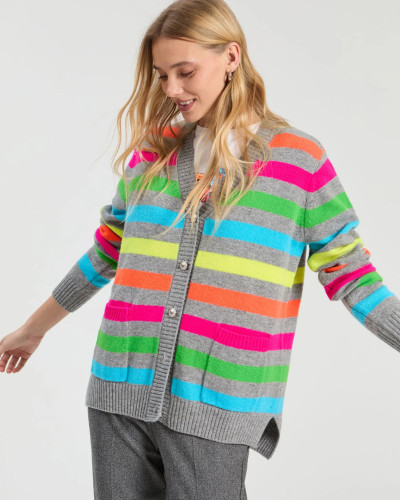 CARDIGAN RAYAS MULTICOLOR