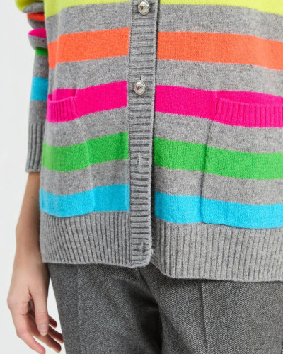 CARDIGAN RAYAS MULTICOLOR