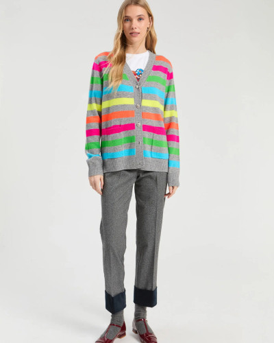 CARDIGAN RAYAS MULTICOLOR