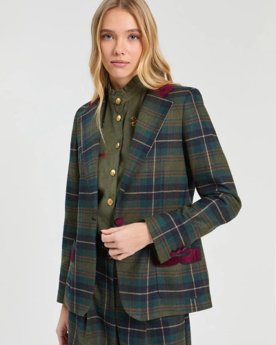 CHAQUETA TARTÁN VERDE