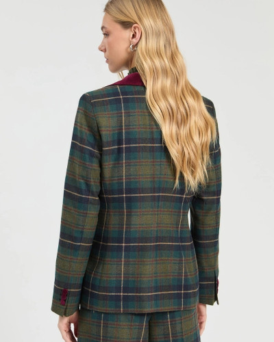 CHAQUETA TARTÁN VERDE