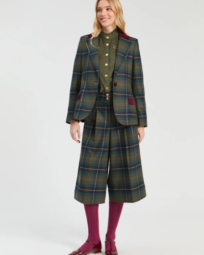 CHAQUETA TARTÁN VERDE