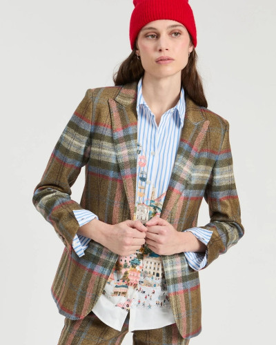 CHAQUETA CUADROS MARRÓN