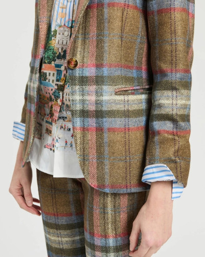 CHAQUETA CUADROS MARRÓN