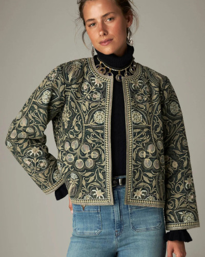 CHAQUETA BORDADA ABU JADE