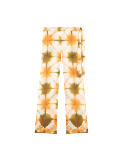 PANTALON FLARE ESTAMPADO TIE DYE TOTAL LOOK