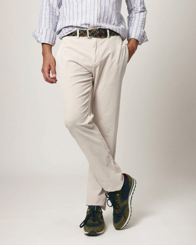 PANTALON CHINO MICROPANA BEIGE